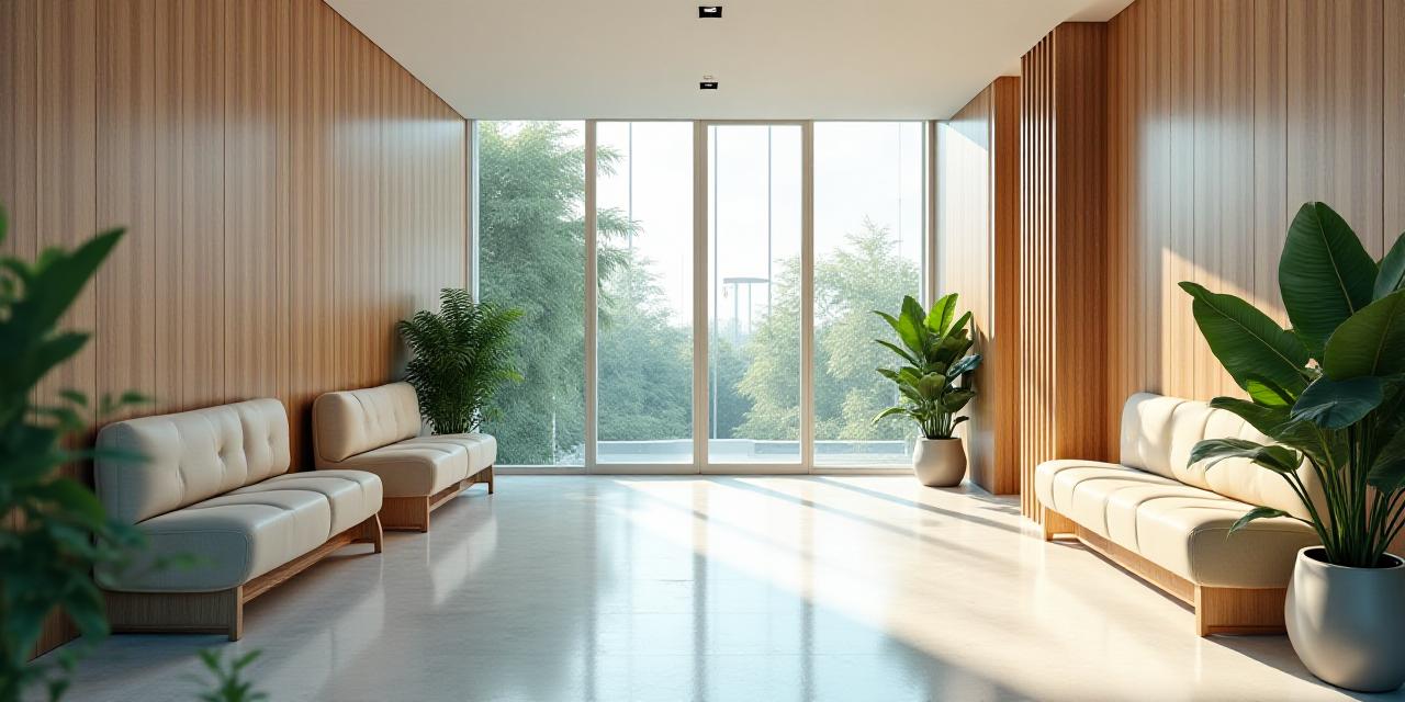 Ruang menunggu klinik moden yang tenang di Kuala Lumpur